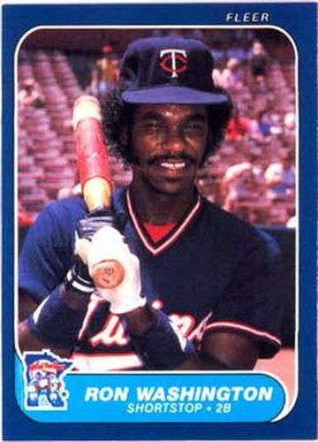 #409 Ron Washington - Minnesota Twins - 1986 Fleer Baseball