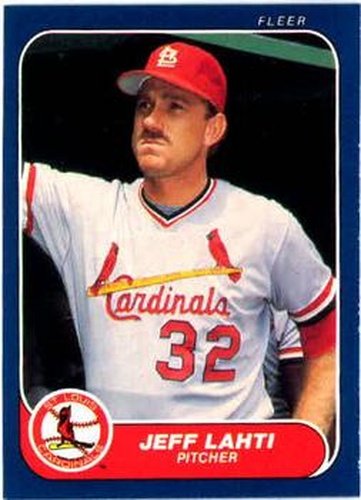 #40 Jeff Lahti - St. Louis Cardinals - 1986 Fleer Baseball