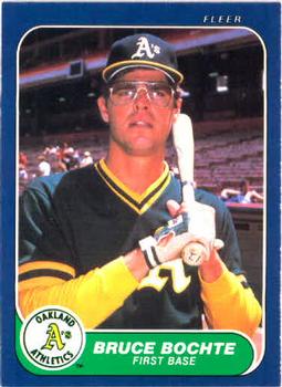 #413 Bruce Bochte - Oakland Athletics - 1986 Fleer Baseball