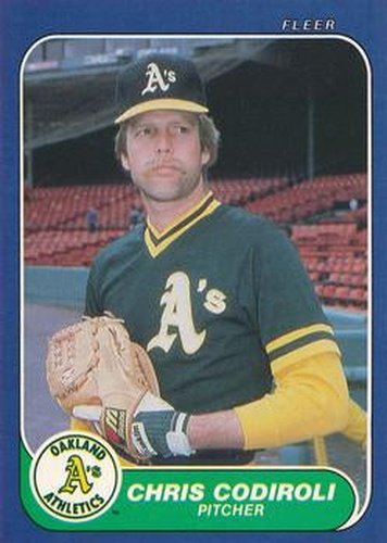 #414 Chris Codiroli - Oakland Athletics - 1986 Fleer Baseball