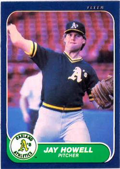 #421 Jay Howell - Oakland Athletics - 1986 Fleer Baseball