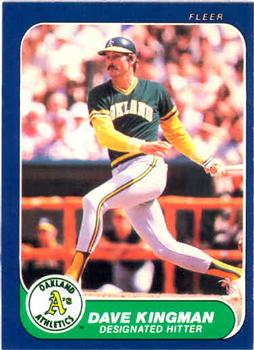 #423 Dave Kingman - Oakland Athletics - 1986 Fleer Baseball