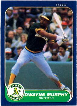 #428 Dwayne Murphy - Oakland Athletics - 1986 Fleer Baseball