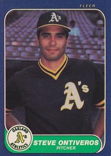 #429 Steve Ontiveros - Oakland Athletics - 1986 Fleer Baseball