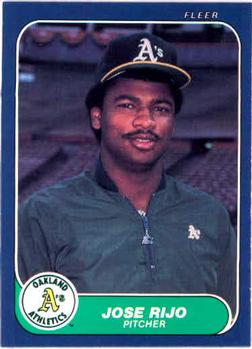 #431 Jose Rijo - Oakland Athletics - 1986 Fleer Baseball