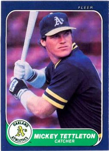#432 Mickey Tettleton - Oakland Athletics - 1986 Fleer Baseball