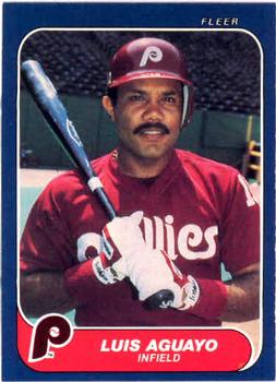 #433 Luis Aguayo - Philadelphia Phillies - 1986 Fleer Baseball