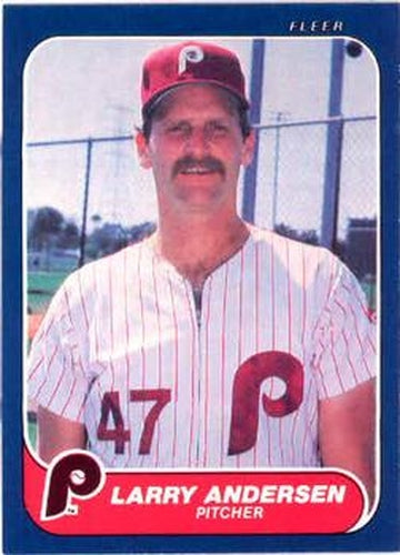 #434 Larry Andersen - Philadelphia Phillies - 1986 Fleer Baseball