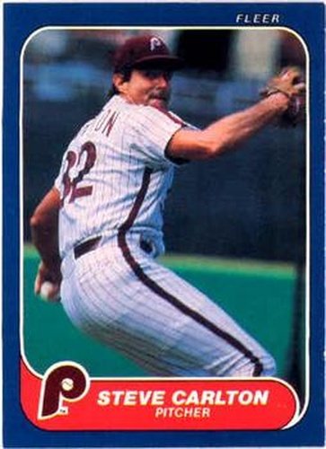 #435 Steve Carlton - Philadelphia Phillies - 1986 Fleer Baseball