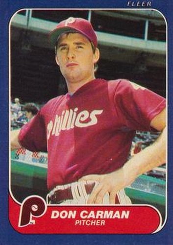 #436 Don Carman - Philadelphia Phillies - 1986 Fleer Baseball