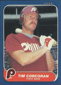 #437 Tim Corcoran - Philadelphia Phillies - 1986 Fleer Baseball
