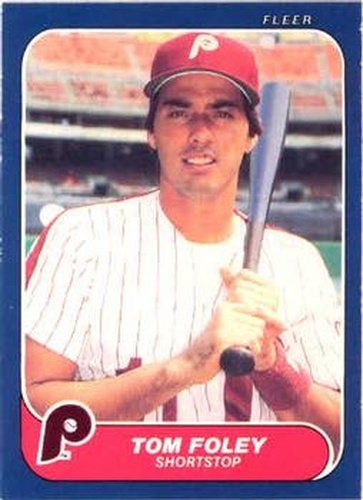 #440 Tom Foley - Philadelphia Phillies - 1986 Fleer Baseball