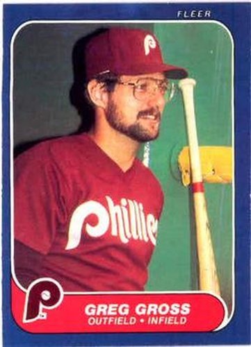 #441 Greg Gross - Philadelphia Phillies - 1986 Fleer Baseball