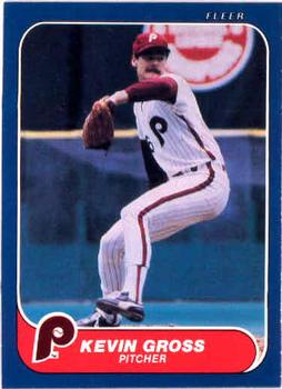 #442 Kevin Gross - Philadelphia Phillies - 1986 Fleer Baseball
