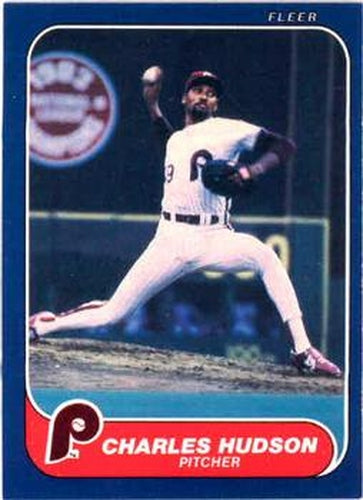 #444 Charles Hudson - Philadelphia Phillies - 1986 Fleer Baseball