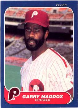 #445 Garry Maddox - Philadelphia Phillies - 1986 Fleer Baseball