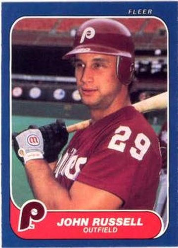 #448 John Russell - Philadelphia Phillies - 1986 Fleer Baseball