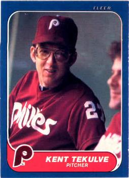 #455 Kent Tekulve - Philadelphia Phillies - 1986 Fleer Baseball