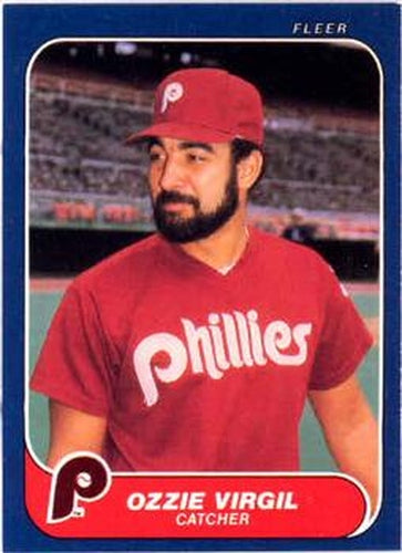 #456 Ozzie Virgil - Philadelphia Phillies - 1986 Fleer Baseball