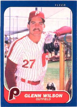 #457 Glenn Wilson - Philadelphia Phillies - 1986 Fleer Baseball