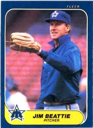 #458 Jim Beattie - Seattle Mariners - 1986 Fleer Baseball