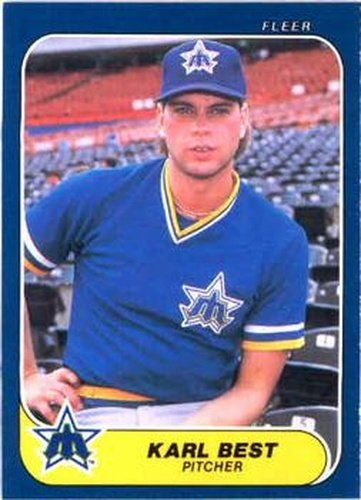 #459 Karl Best - Seattle Mariners - 1986 Fleer Baseball