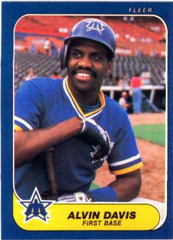 #464 Alvin Davis - Seattle Mariners - 1986 Fleer Baseball