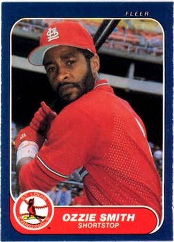 #46 Ozzie Smith - St. Louis Cardinals - 1986 Fleer Baseball