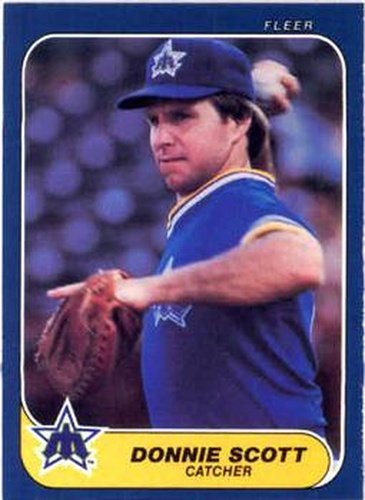 #474 Donnie Scott - Seattle Mariners - 1986 Fleer Baseball