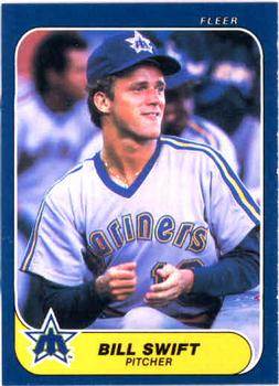 #475 Bill Swift - Seattle Mariners - 1986 Fleer Baseball
