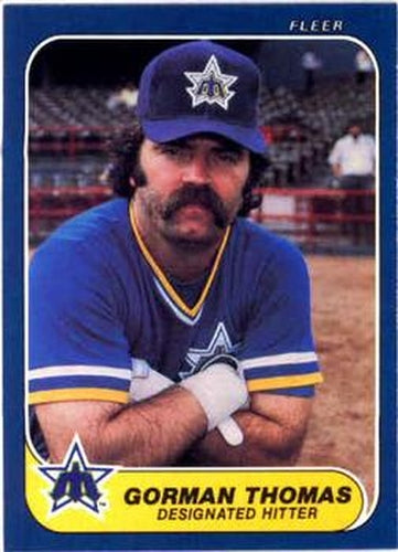 #477 Gorman Thomas - Seattle Mariners - 1986 Fleer Baseball