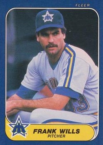 #480 Frank Wills - Seattle Mariners - 1986 Fleer Baseball