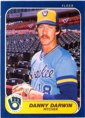 #485 Danny Darwin - Milwaukee Brewers - 1986 Fleer Baseball