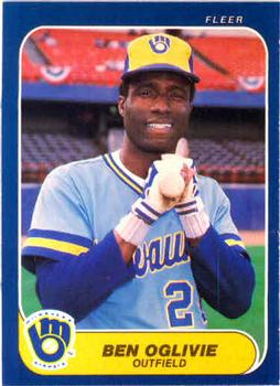#497 Ben Oglivie - Milwaukee Brewers - 1986 Fleer Baseball