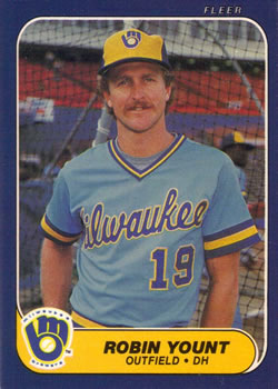 #506 Robin Yount - Milwaukee Brewers - 1986 Fleer Baseball