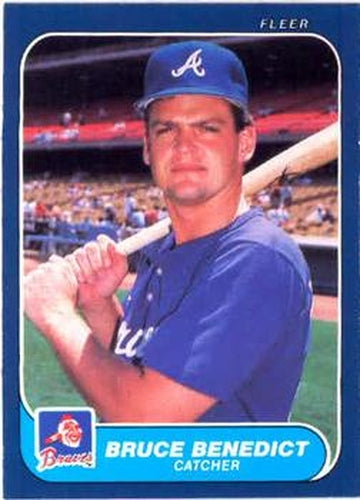#509 Bruce Benedict - Atlanta Braves - 1986 Fleer Baseball