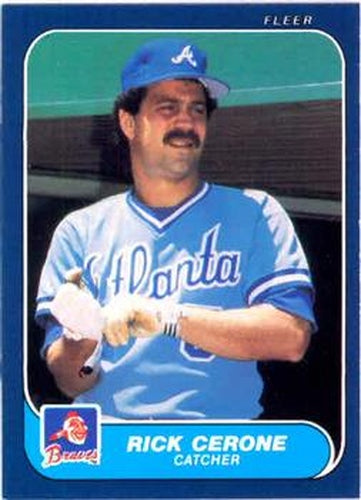 #511 Rick Cerone - Atlanta Braves - 1986 Fleer Baseball