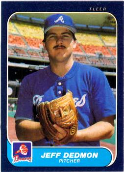 #513 Jeff Dedmon - Atlanta Braves - 1986 Fleer Baseball