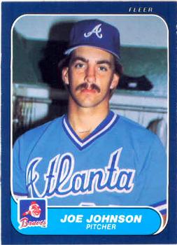 #519 Joe Johnson - Atlanta Braves - 1986 Fleer Baseball