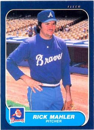 #521 Rick Mahler - Atlanta Braves - 1986 Fleer Baseball