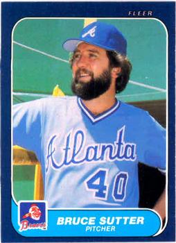 #529 Bruce Sutter - Atlanta Braves - 1986 Fleer Baseball