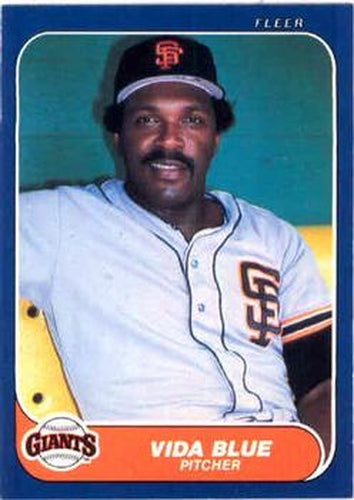 #533 Vida Blue - San Francisco Giants - 1986 Fleer Baseball