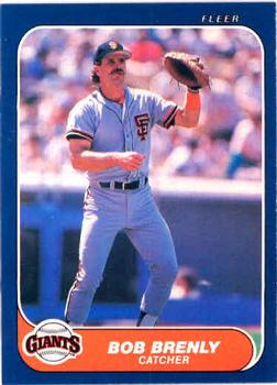 #534 Bob Brenly - San Francisco Giants - 1986 Fleer Baseball