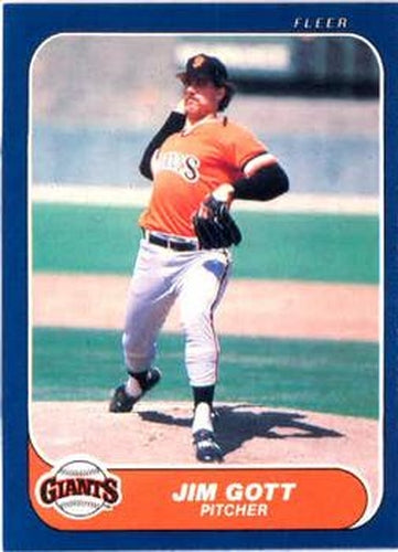 #542 Jim Gott - San Francisco Giants - 1986 Fleer Baseball