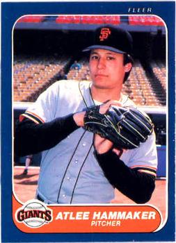 #544 Atlee Hammaker - San Francisco Giants - 1986 Fleer Baseball