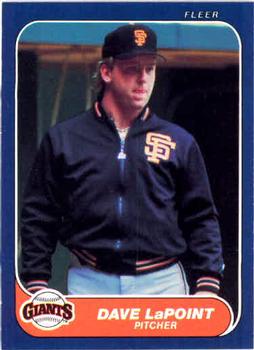 #547 Dave LaPoint - San Francisco Giants - 1986 Fleer Baseball