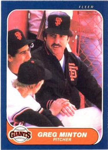 #549 Greg Minton - San Francisco Giants - 1986 Fleer Baseball