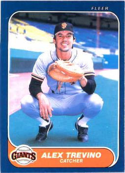 #550 Alex Trevino - San Francisco Giants - 1986 Fleer Baseball
