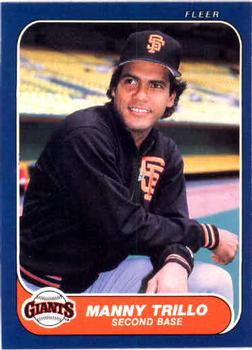 #551 Manny Trillo - San Francisco Giants - 1986 Fleer Baseball