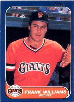#554 Frank Williams - San Francisco Giants - 1986 Fleer Baseball